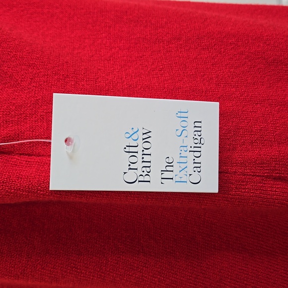 CROFT & BARROW WOMEN'S OPEN FRONT KNITTED CARDIGAN SIZE MEDIUM - Picture 4 of 10